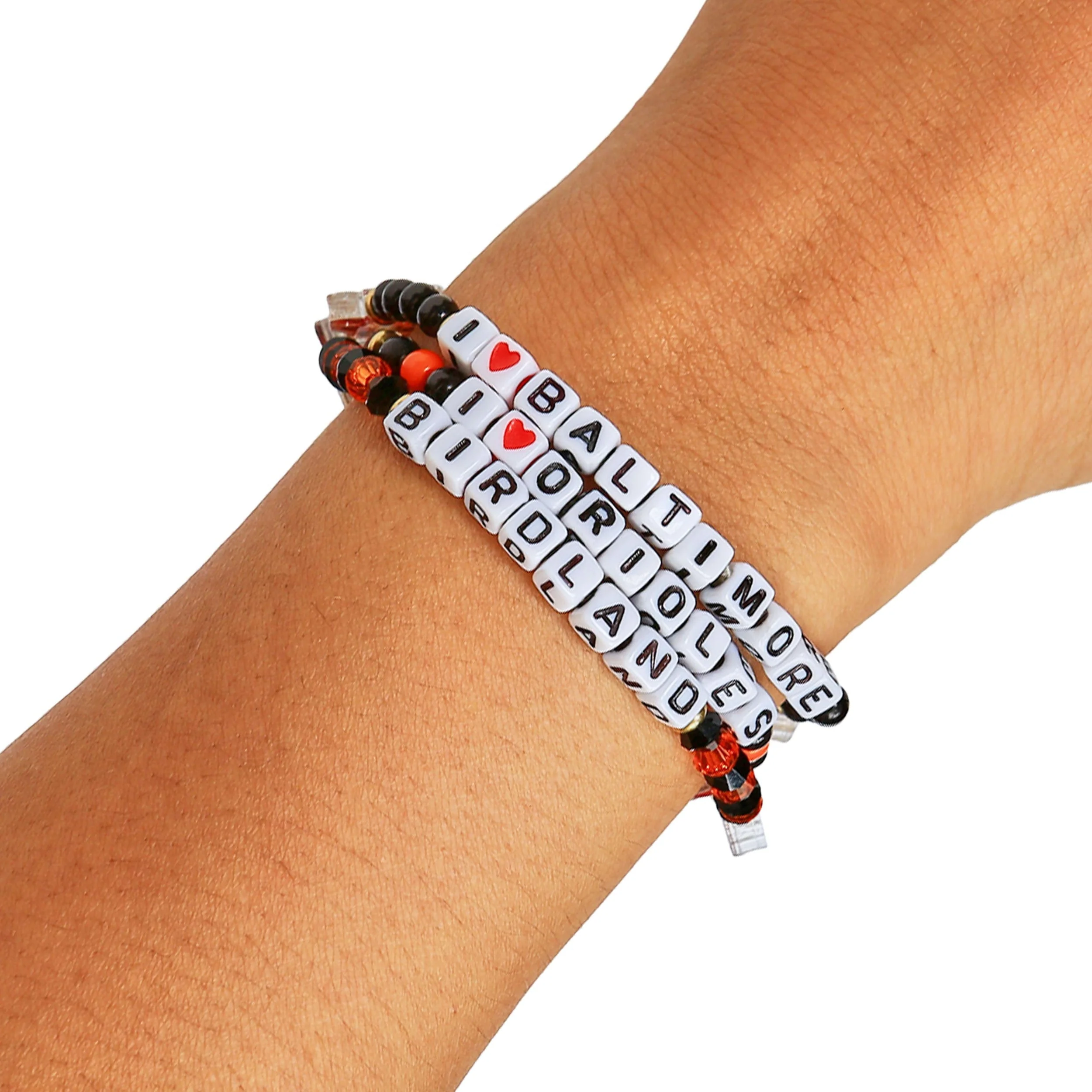 Baltimore Orioles MLB 3 Pack Friendship Bracelet - Image 4