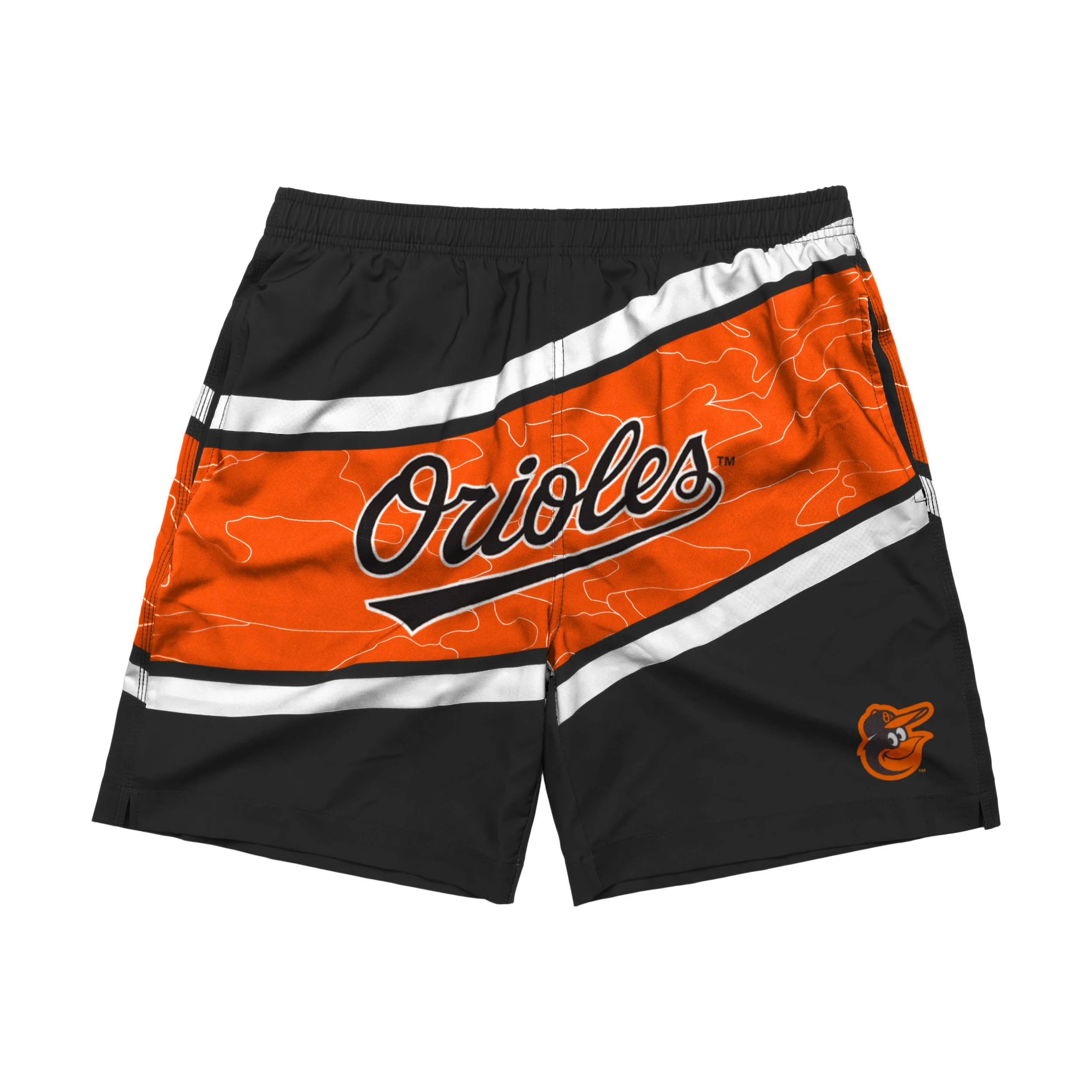 Baltimore Orioles MLB Mens Big Wordmark Swimming Trunks - Image 4
