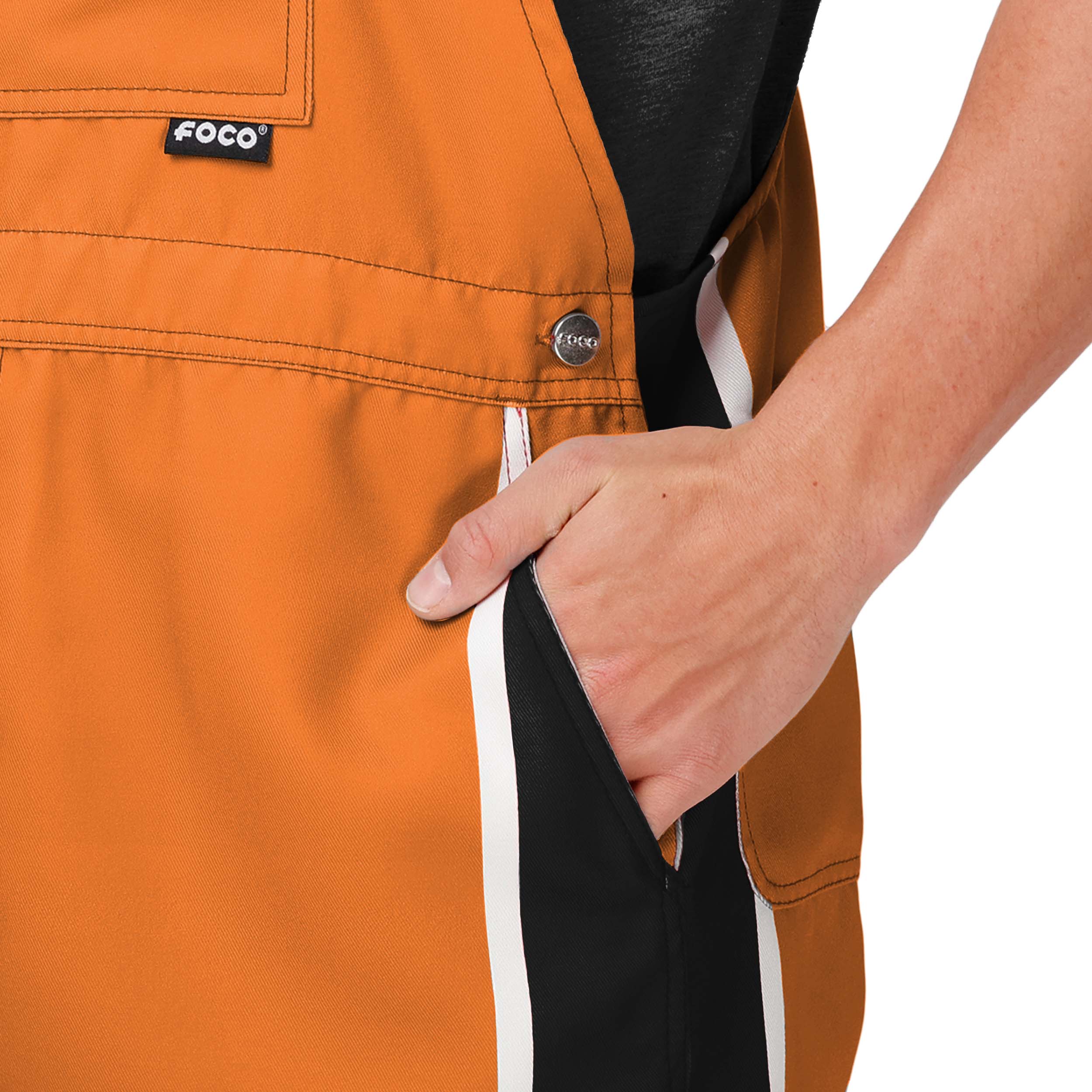 Baltimore Orioles MLB Mens Team Stripe Bib Shortalls - Image 4