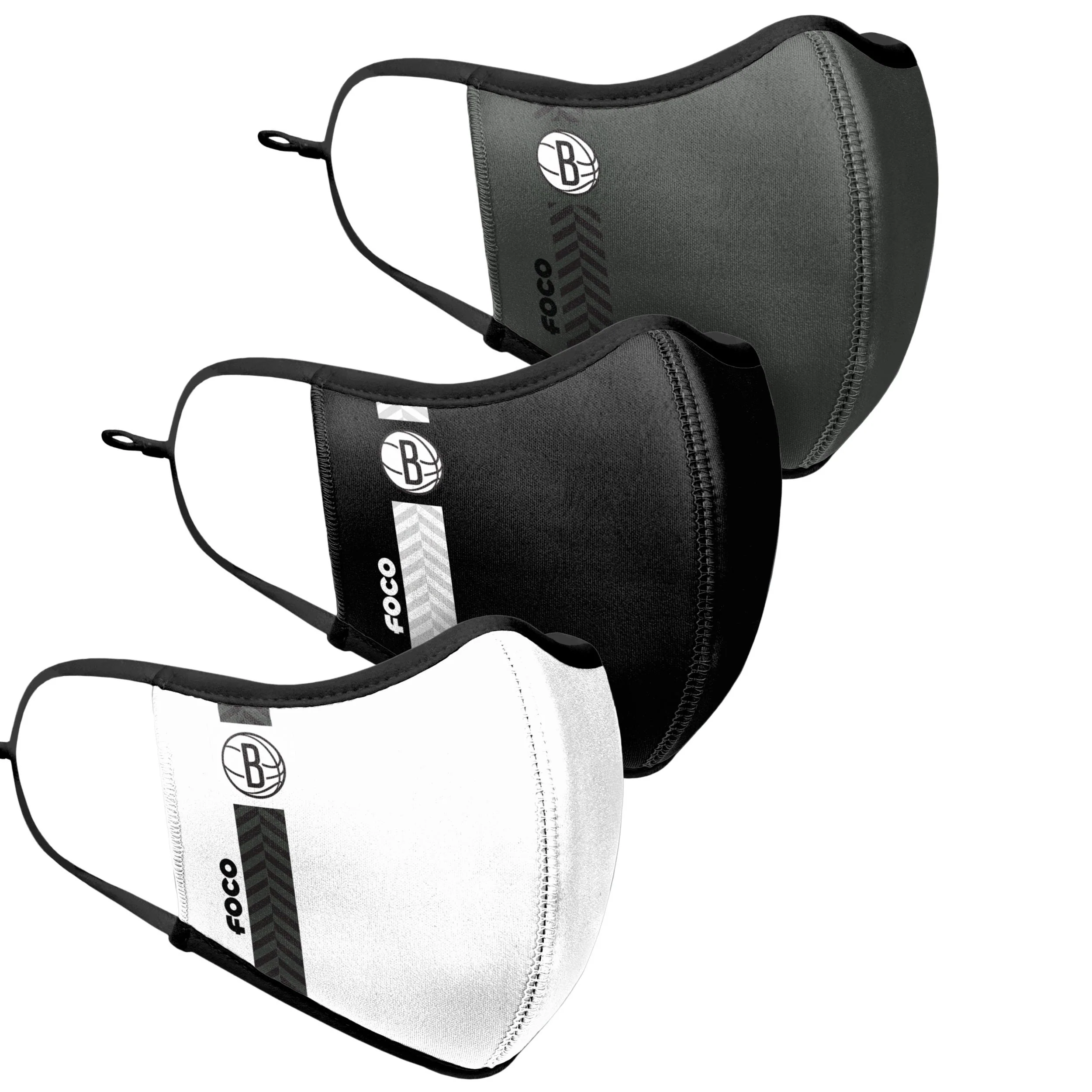 Brooklyn Nets NBA Sport 3 Pack Face Cover - Image 3