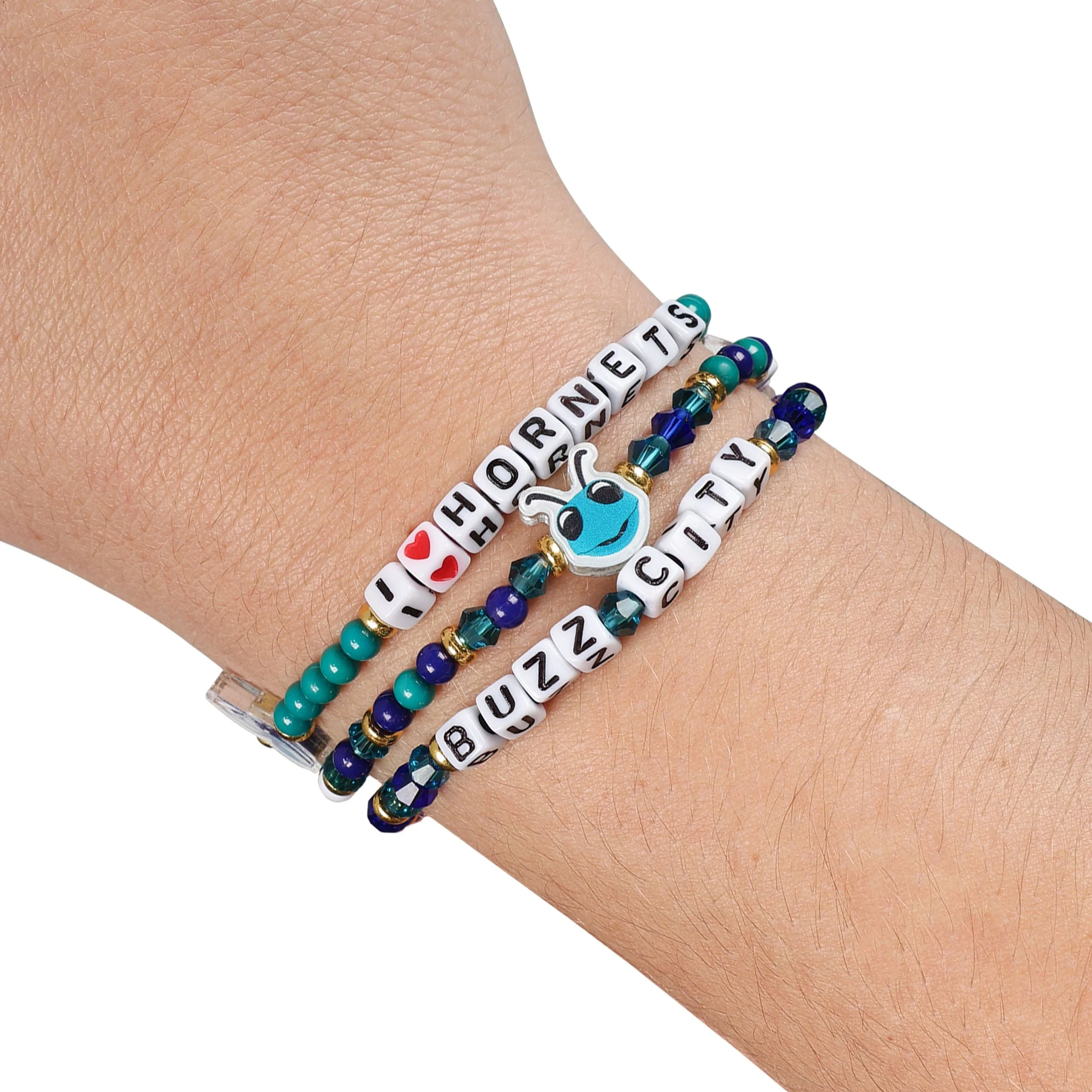 Charlotte Hornets NBA 3 Pack Friendship Bracelet - Image 4