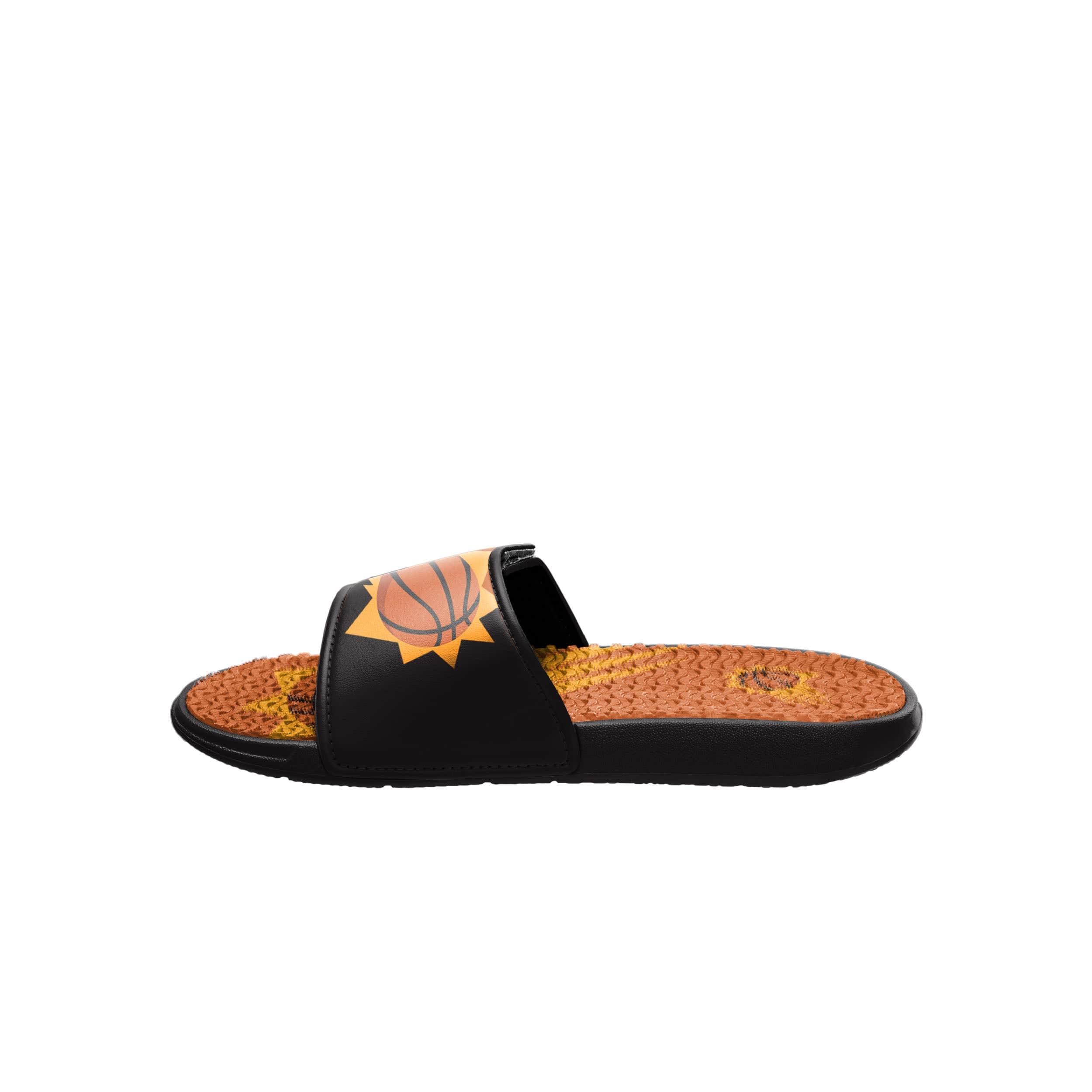 Phoenix Suns NBA Mens Colorblock Big Logo Gel Slides - Image 4