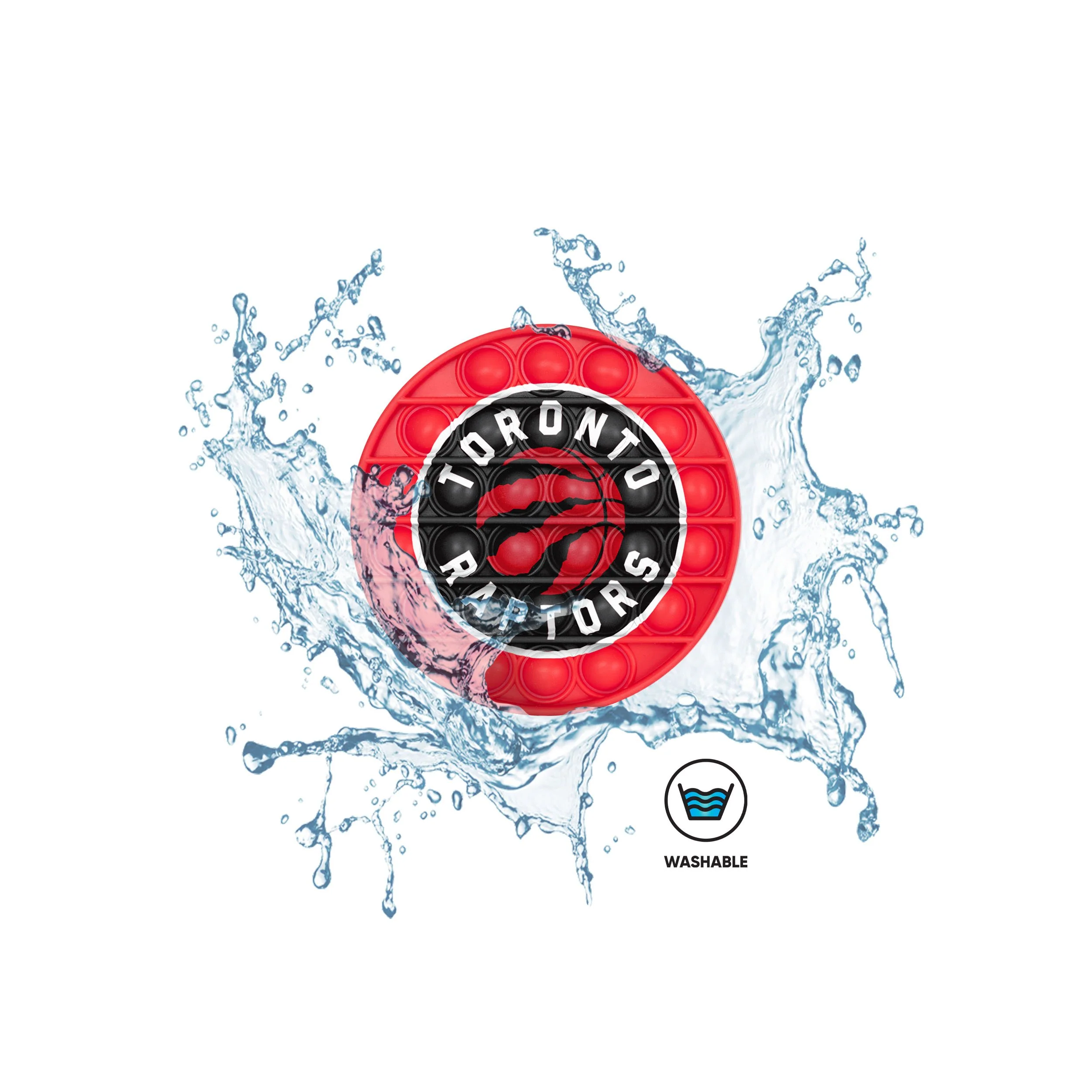 Toronto Raptors NBA 2 Pack Ball & Square Push-Itz Fidget - Image 5